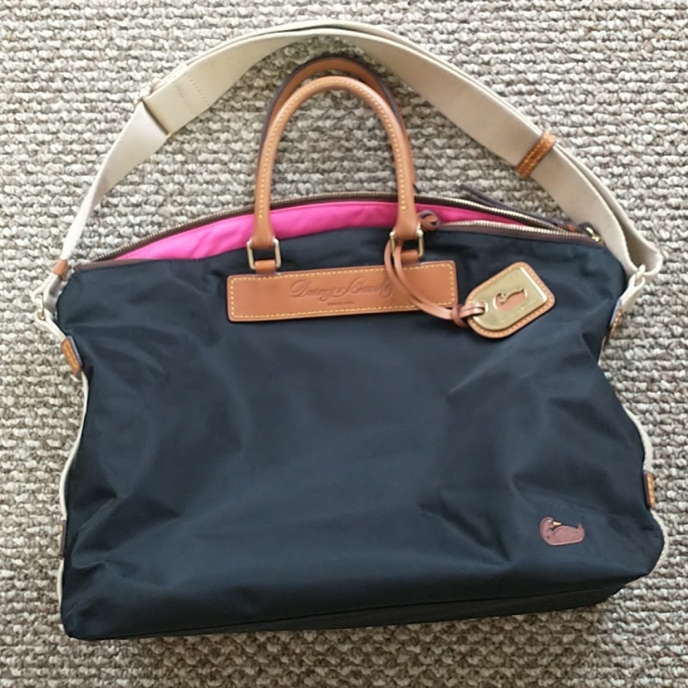 Dooney & Bourke Black and Pink Tote Bag